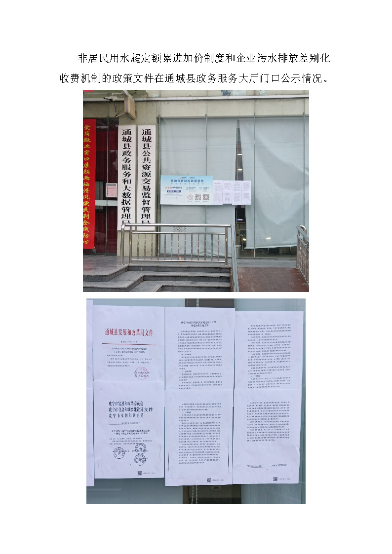 17.3.3非居民用水超定額累進加價制度和企業(yè)污水排放差別化收費機制的政策文件在通城縣政務服務大廳門口公示_頁面_1.jpg